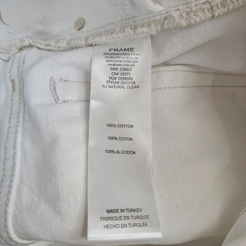 FRAME The Stroll Jeans $298 Wide Leg in Au Natural Clean Sz 31 US 12 - Picture 7 of 11